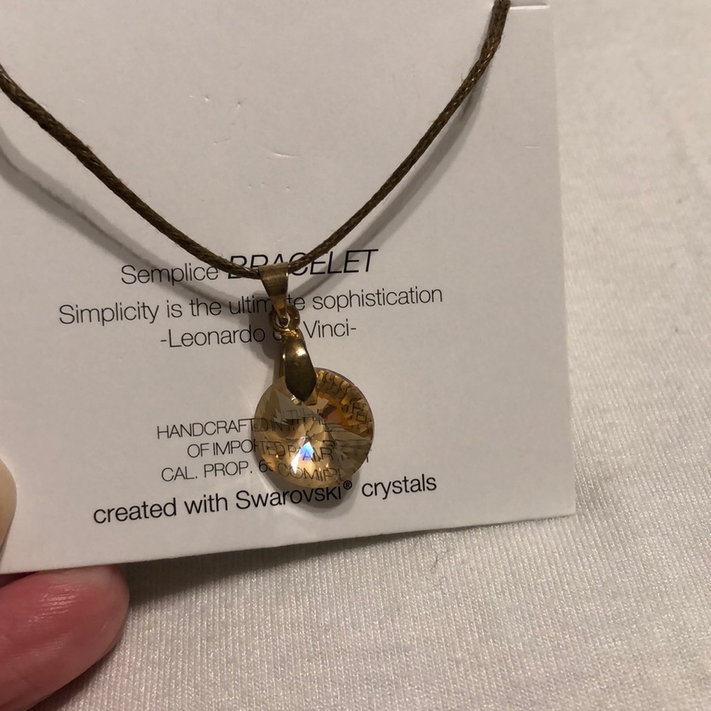 NWT- Semplice Bracelet with Swarovski Crystal.